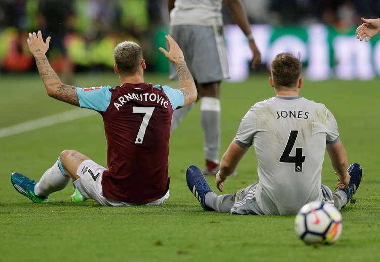 Marko Arnautovic made an impressing display in Wet Ham football games