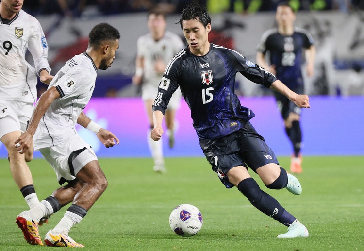 다이치 카마다는 일본이 인도네시아와의 월드컵 2026 예선에서 6-0으로 승리할 때 두 골을 넣었다